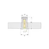 Perfil De Embutir 9,6W/m 2700K 970lm IP20 12VDC R2 SLED 9013 MisterLED