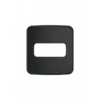 Placa Embutir Moveis 1 Posto Compose Preta Weg