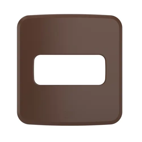 Placa Embutir Moveis 1 Posto Compose Marrom Weg