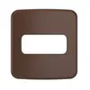 Placa Embutir Moveis 1 Posto Compose Marrom Weg