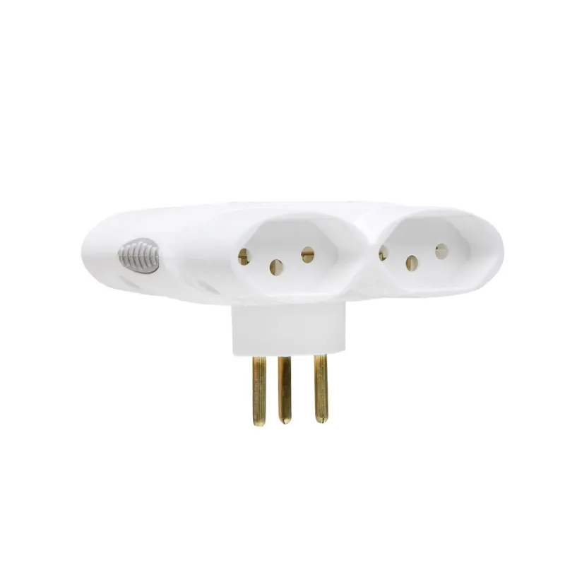 Adaptador Benjamin 4 Tomadas 2P+T 10A Branco