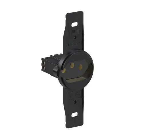 1 Tomada 2P+T 10A / 250V Red Padrao Preto Preto Weg