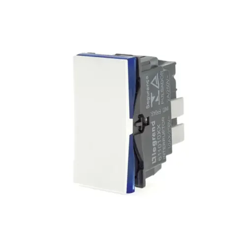 Modulo Interruptor Simples Branco B. Automatico Pial Plus + Legrand