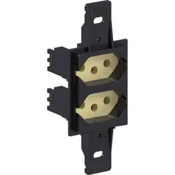 2 Tomada 2P+T 10A / 250V Padrao Preto Weg