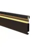 Perfil De Sobrepor Rodape Preto Led Integrado 10w 1mt Luminatti