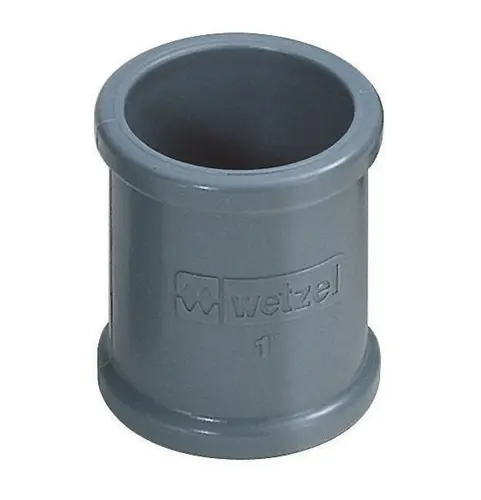 Luva Eletroduto PVC 1/2" S/Rosca Cinza Wetzel