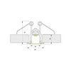 Perfil De Embutir 9,6W/M 2700K 970lm IP20 12VDC SLED 9002C MisterLED