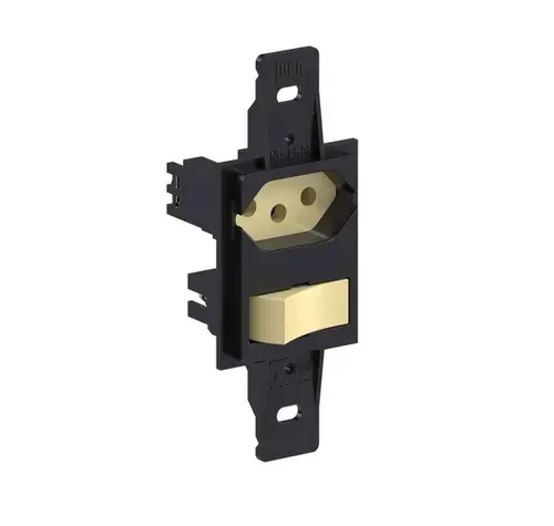 1 Interruptor Paralelo + Tomada 20A Padrao Preto Weg