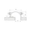 Perfil De Embutir No Frame 19W/m 2700K 1800lm IP20 12VDC R25 SLED 9011 MisterLED