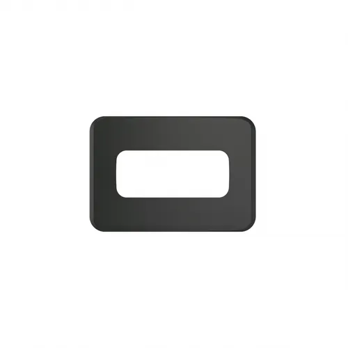 Miniplaca Embutir Moveis 1 Posto Compose Preta Weg