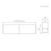 Perfil Sobr Archi Recuado 2M 35mm 46W 24V STH21974BR/27 Stella