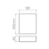 Arandela Wall Plus 10W 40LM 2°/2° Preto STL22735PTO/30 Stella
