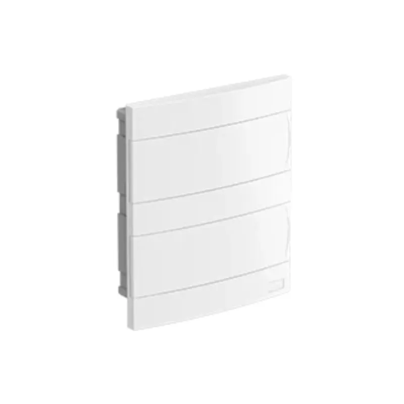 Quadro Distribuicao Embutir 320x377x104mm 24P Iec/Din Porta Lateral Branca ***