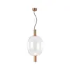 Pendente Clear Caps 8W Transparente Dourado OR1250 Orluce