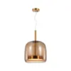 Pendente Dial Led 24W 3000K 22cm Ambar Dourado Orluce