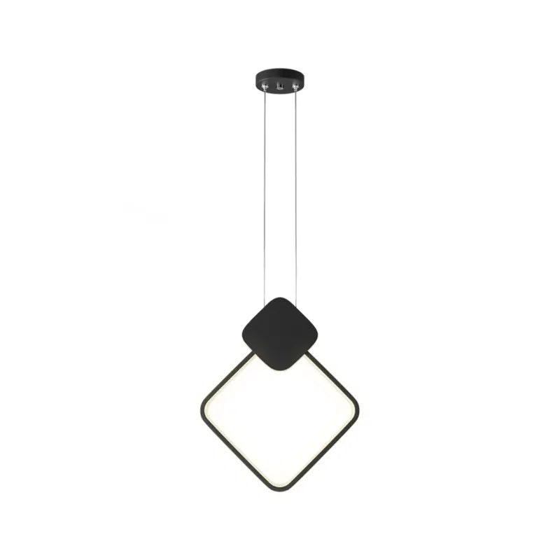Pendente King l 13W Led Dourado 3000K OR1758 Preto Orluce