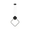 Pendente King l 13W Led Dourado 3000K OR1758 Preto Orluce