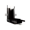 Conector No Frame Wide Preto Teto-Parede Luminatti