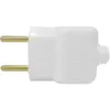 Plug Macho 2P 10A 250V Branco Ilumi