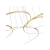 Pendente Led Daire 5M 189W 40/60/80/100/120Cm 3000