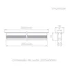 Perfil Embutir Archi 2M 16mm 10W 24V STH21952BR/27 Stella