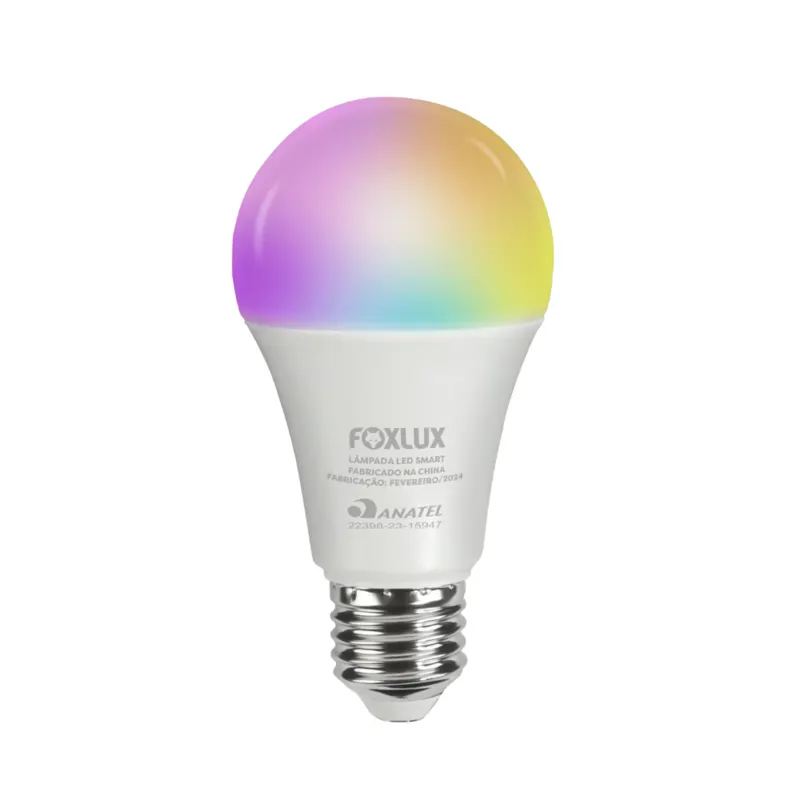 Lampada Inteligente RGB 9W Wi-Fi Smart Color Bivolt Foxlux