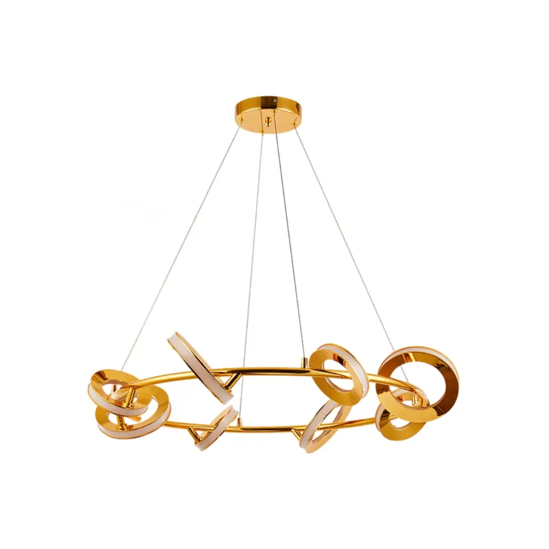 Pendente Circelt Il 66W Led Dourado Branco OR2140 Orluce