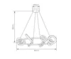 Pendente Circelt Il 66W Led Dourado Branco OR2140 Orluce