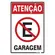 Placa Em Poliestireno 20X30Cm - Atencao Garagem Sinalize