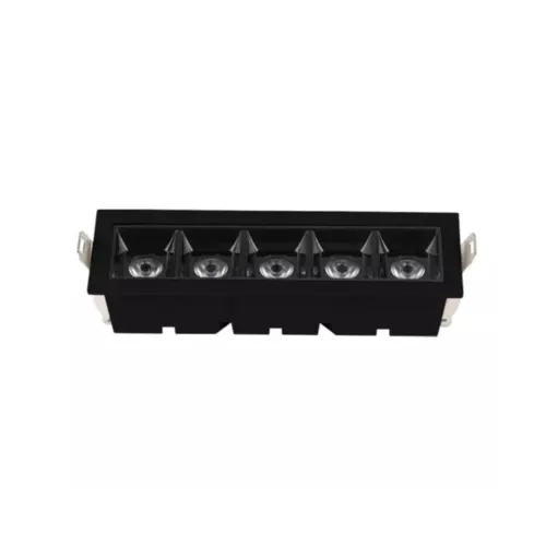 Luminaria De Led 5 Spots De Embutir 10W 4000K Branco Luminatti