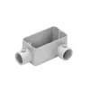 Condulete Aluminio Cinza ( LR ) 1/2" Tampa Cega Vedada PVC BSP Wetzel