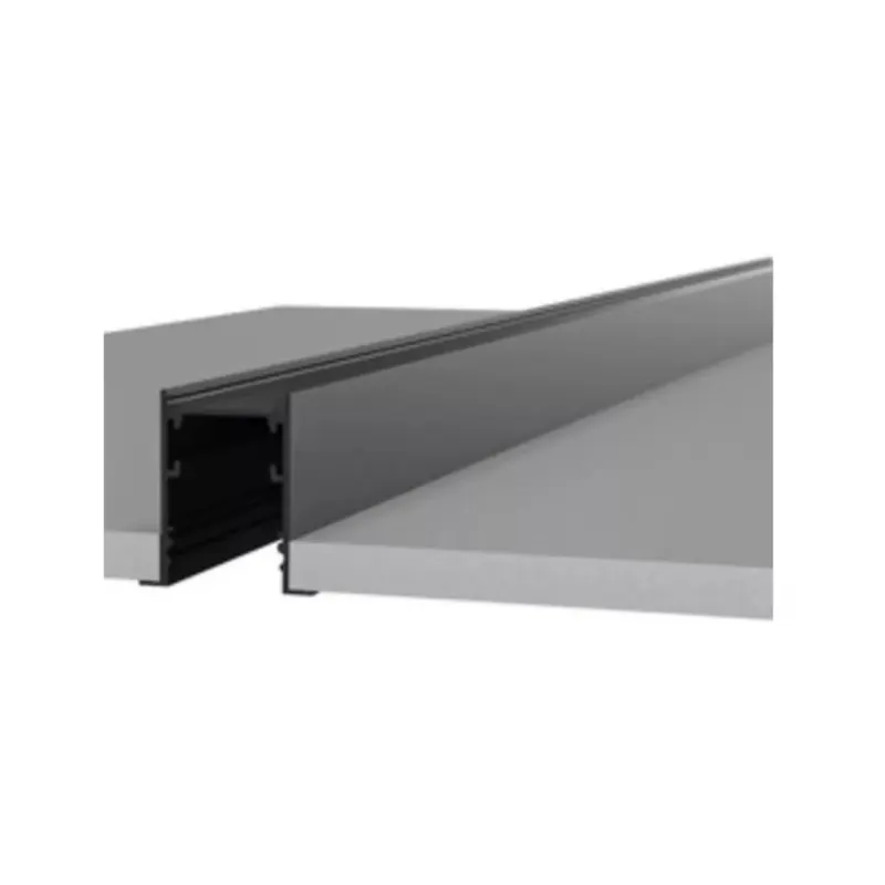 Perfil De Embutir Modular Preto 2M Luminatti