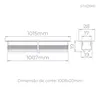 Perfil Embutir Archi 1M 28mm 11,5W 24V STH21981BR/27 Stella