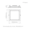 Luminaria De Embutir Deep 17W 1250LM Preto STH8903PTO/40 Stella