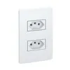 Conjunto Tomada Dupla 2P+T 20A-250V PB 16091207 Branco Esatta Weg