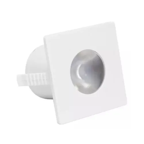 Mini Embutido Led Branco 1W 2700K Quadrado Luminatti
