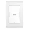 Modulo Carregador Keystone USB Branco