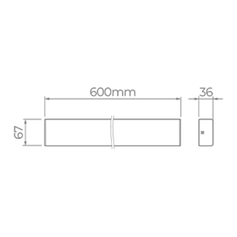 Luminaria Linear Led Plane 16W 1900LM STL23931/40 Stella