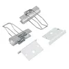 Kit Fixacao E Acabamento Branco Perfil Embutir Com molas Luminatti