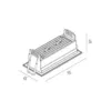 Luminaria Embutir Pontual Fixo 7W 2700K Picco Preto Interlight