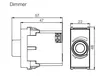 Modulo Dimmer Rotativo 600W/220V Branco
