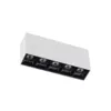 Luminaria De Led 5 Spots De Sobrepor 10W 3000K Preto Luminatti