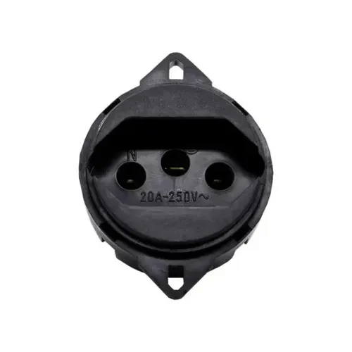 Tomada Klin Red Piso 2P+T 20A / 250V Preto Weg