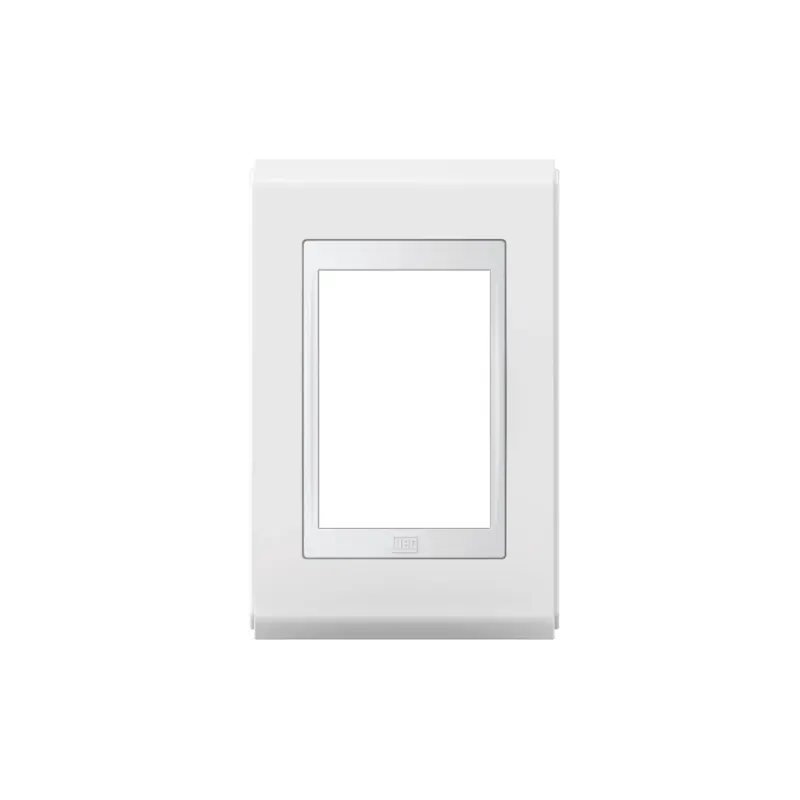 Placa 4X2 3 Posicoes Style Acetinado Branco