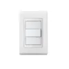 Placa 4X2 3 Posicoes Style Acetinado Branco