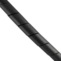 Tubo Espiral 1/4 Pe Preto Frontec