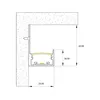 Perfil De Sobrepor Roda Teto 9,6W/m 2700K 970lm 12VDC W20 SLED 9083 MisterLED