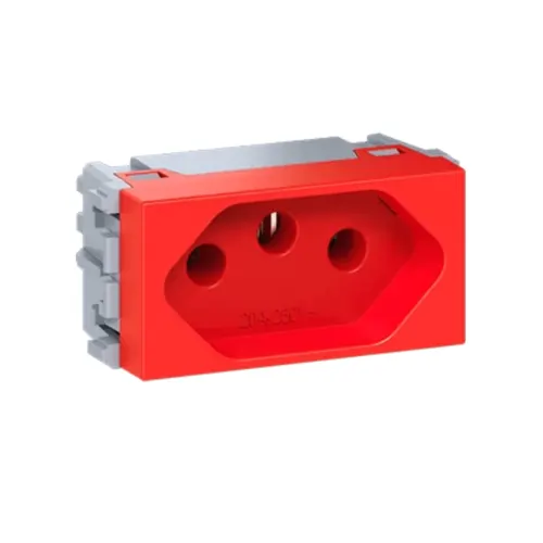 Modulo Tomada 2P+T 20 A / 250 V Esatta Vermelha Weg