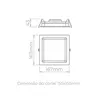 Luminaria De Embutir Deep 12W 800LM Preto STH8902PTO/40 Stella