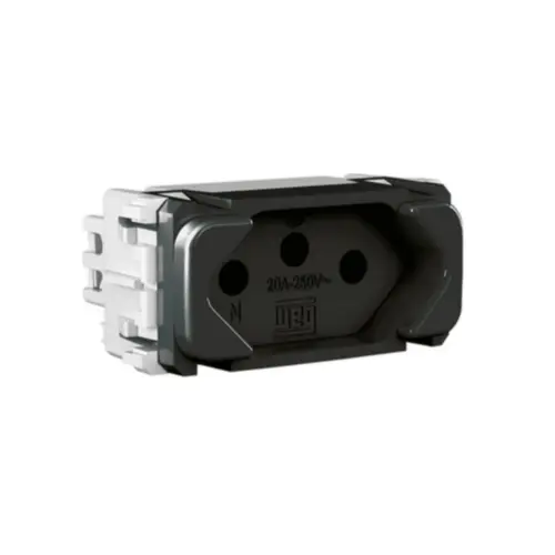 Sistema X Modulo Tomada 20A 250V Compose Preto Weg